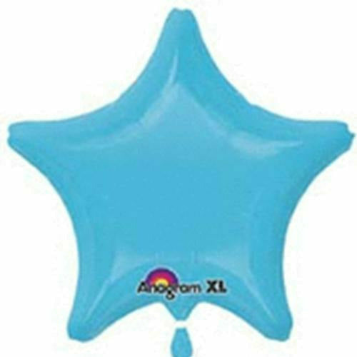 Mayflower Distributing BALLOONS 19" Caribbean Blue Star Foil