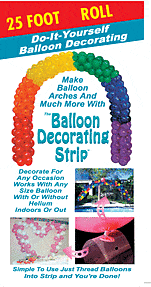 Mayflower Distributing BALLOONS 25' Balloon Deco Strip-Clear