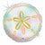 Mayflower Distributing BALLOONS 256A  Holographic Sand Dollar Foil Balloon 18"