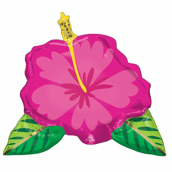 Mayflower Distributing BALLOONS 298A Beautiful Tropical Hibiscus Foil Balloon 25&quot;