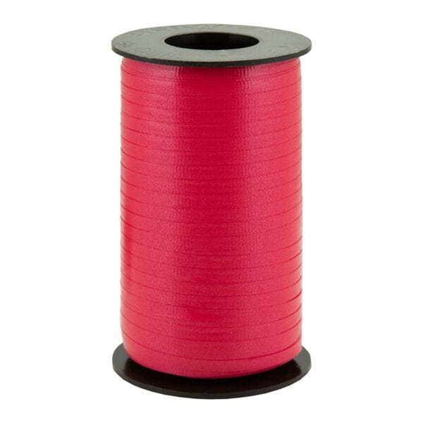 Mayflower Distributing BALLOONS 3/16&quot; HOT RED 500 YD CRIMPED RIBBON