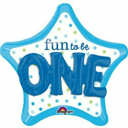 Mayflower Distributing BALLOONS 305/B001 Fun to Be One Blue Jumbo 36" Mylar Balloon