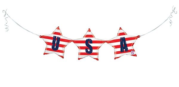 Mayflower Distributing BALLOONS 37" USA Balloon Air-filled Bunting Balloon