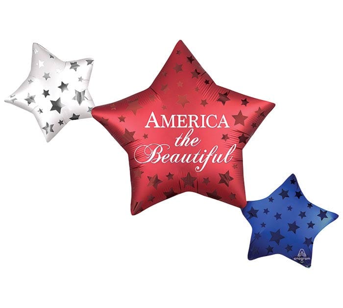 Mayflower Distributing BALLOONS 39&quot; America The Beautiful Supershape Multi Balloon