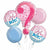 Mayflower Distributing BALLOONS 512 Boy or Girl Gender Reveal Balloon Bouquet
