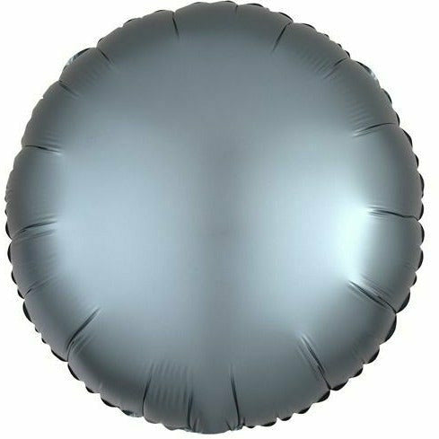 Mayflower Distributing BALLOONS A002 17" Steel Blue Circle Foil