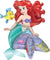 Mayflower Distributing BALLOONS A002 20" Ariel The Little Mermaid Foil Balloon - Air Fill Only