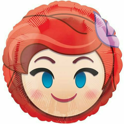 Mayflower Distributing BALLOONS A005 Ariel Emoji 17&quot; Mylar Balloon