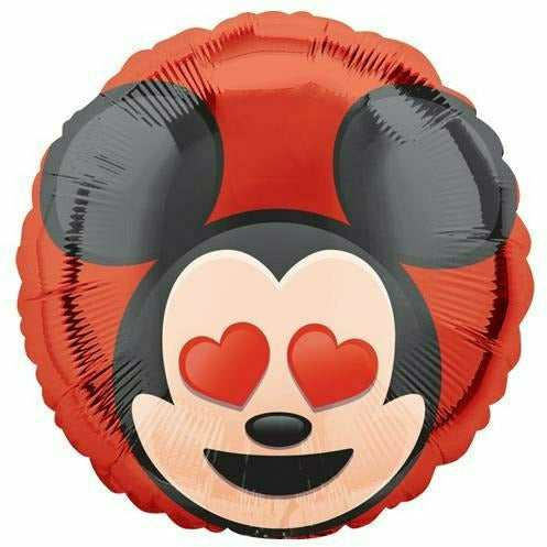 Mayflower Distributing BALLOONS A005 Mickey Mouse Emoji 17&quot; Mylar Balloon