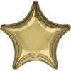Mayflower Distributing BALLOONS C015 18" White Gold Star Foil
