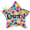 Mayflower Distributing BALLOONS E0018 19&quot; Congrats Star Foil