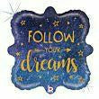 Mayflower Distributing BALLOONS E020 18" Follow Your Dreams Grad Foil