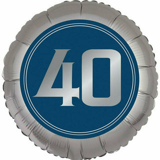 B015 18" Happy Birthday 40th Man Foil