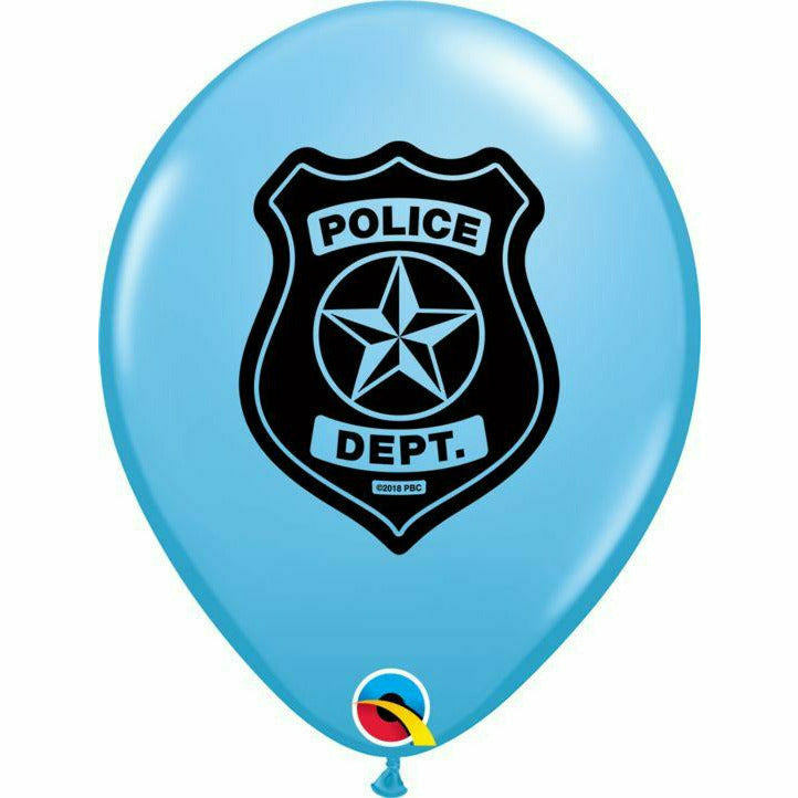 Mayflower Distributing BALLOONS Helium Filled Police Dept Pastel Blue Latex Balloon 1ct, 11&quot;