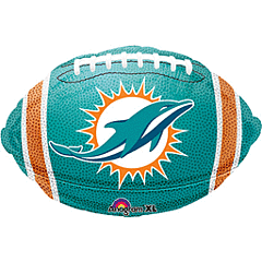 Mayflower Distributing BALLOONS J4 18&quot; Miami Dolphins Junior Super Shape Balloon