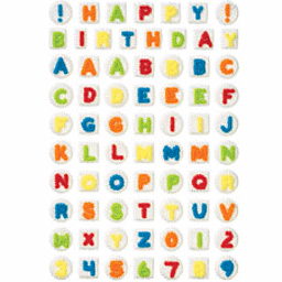 Mayflower Distributing BIRTHDAY Alphabet Icing Decoration