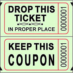 Mayflower Distributing CONCESSIONS Green Double Roll Raffle Tickets 2000ct