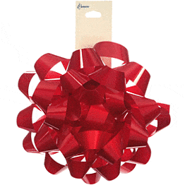 Mayflower Distributing GIFT WRAP Red Lacquer Bow - 6&quot;