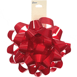 Mayflower Distributing GIFT WRAP Red Lacquer Bow - 6"