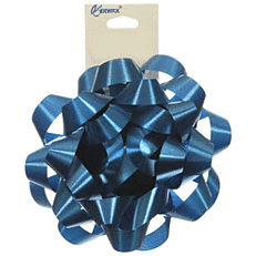 Mayflower Distributing GIFT WRAP Royal Blue Lacquer Bow - 9&quot;