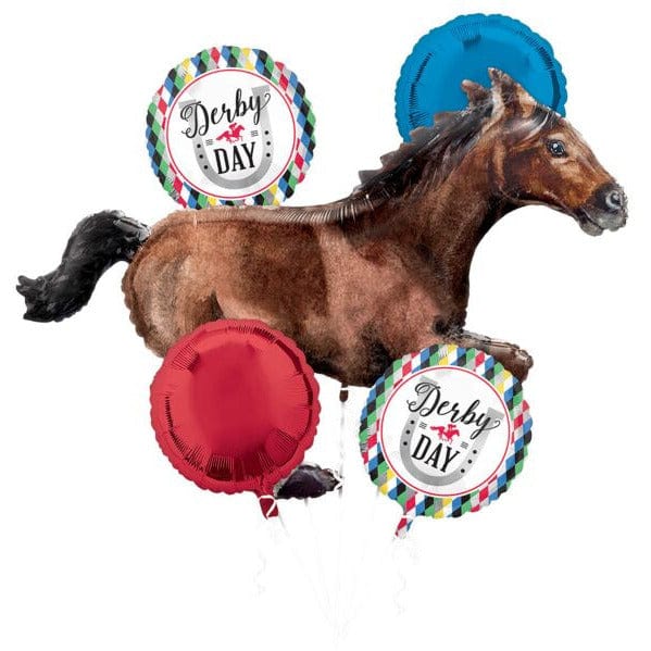 Mayflower Distributing THEME C010 Derby Day Foil Balloon Bouquet