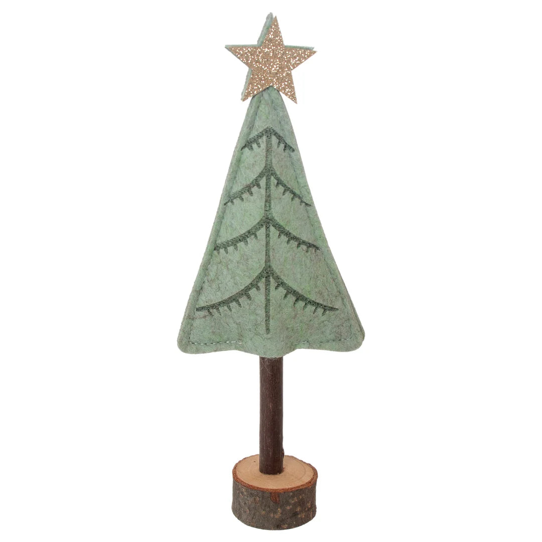 Felted Trees On Stand (Set of 2)