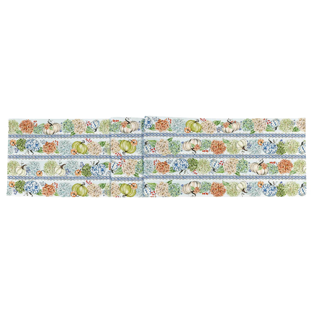 Fall Hydrangea Table Runner
