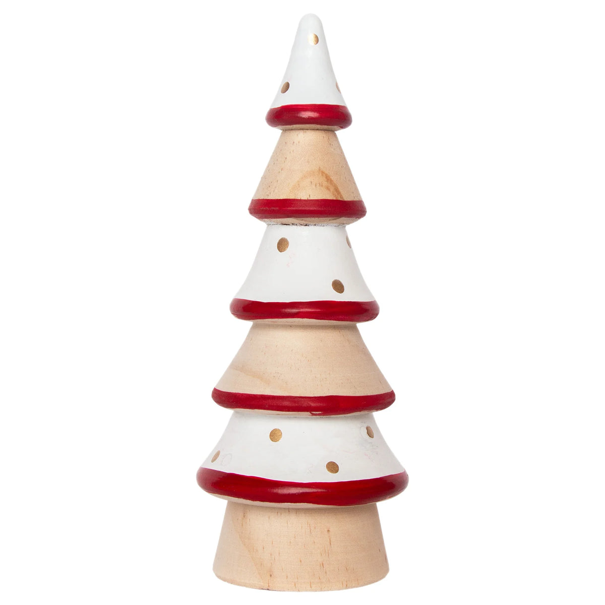 Red And White Pinewood Tree