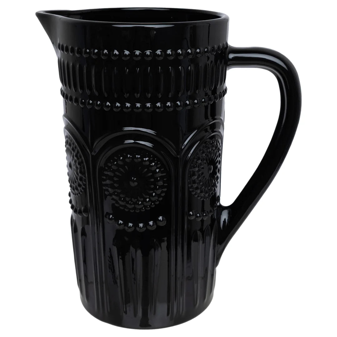 Black Codi Glass Pitcher