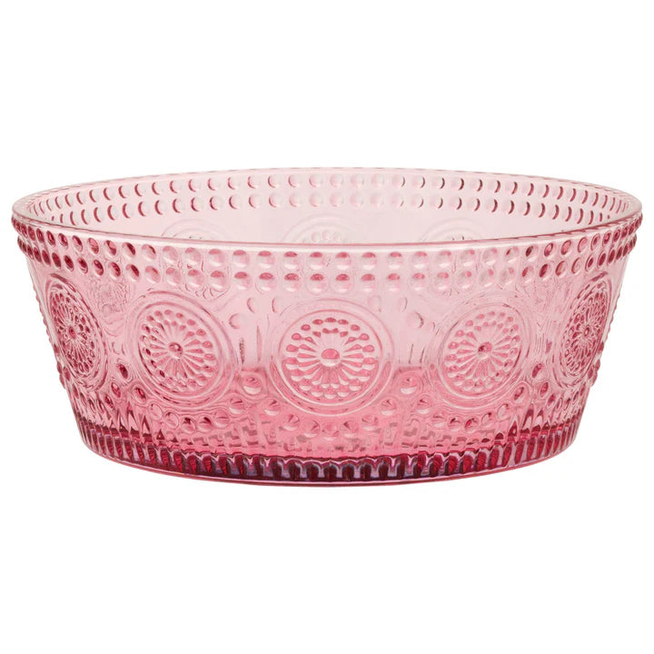 Pink Codi Glass Bowl Large