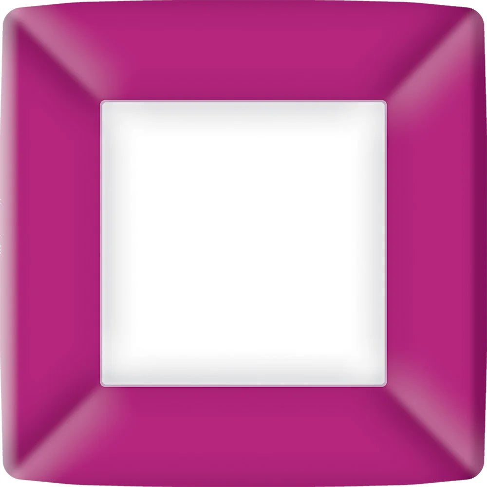 Classic Square Dinner Plate - Raspberry