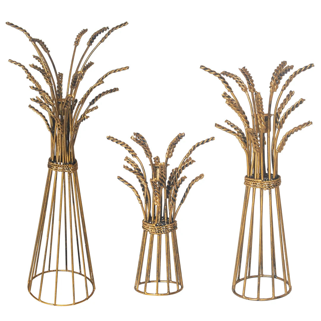 Wheat Taper Holder (Set of 3)
