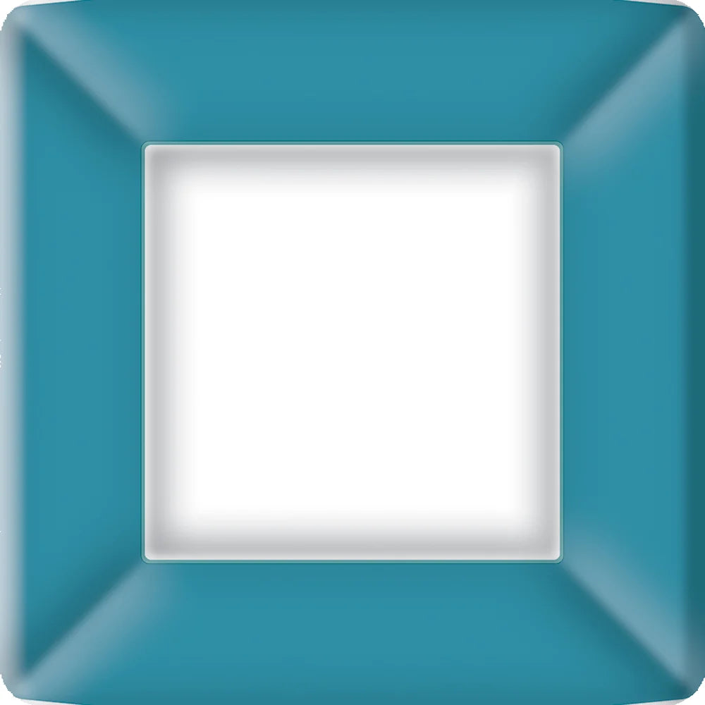 Classic Square Dinner Plate - On Ice