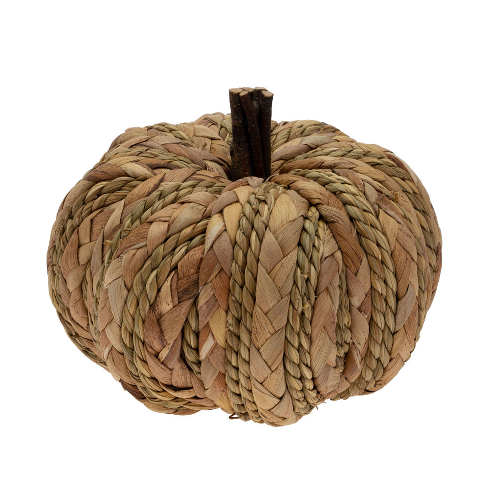 Medium Woven Wicker Pumpkin