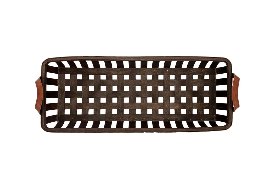 Brown Basketweave Trough (Set of 3)