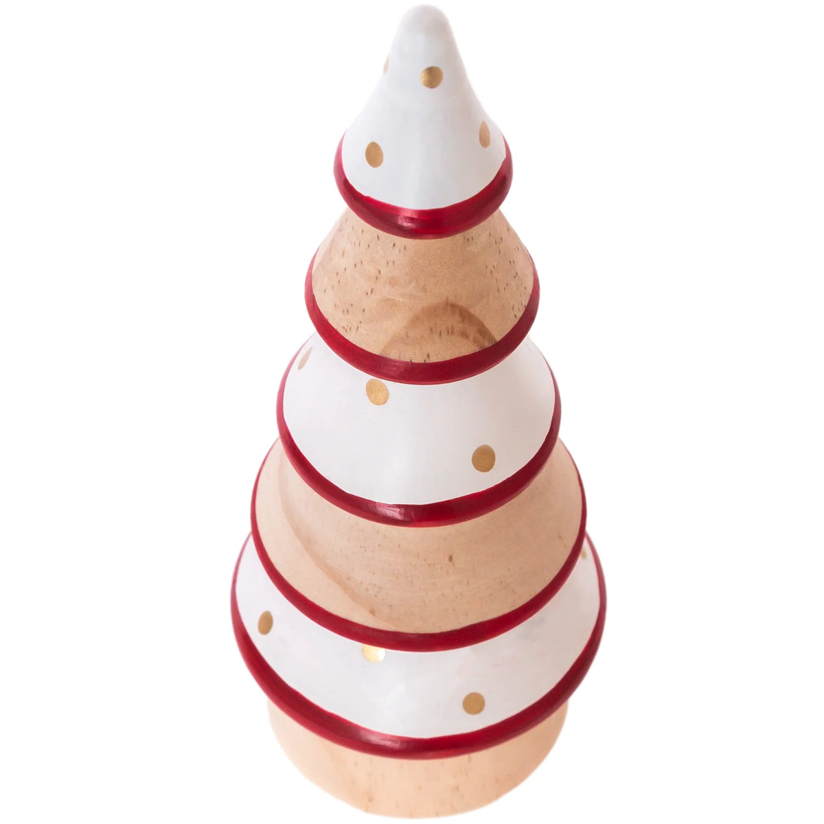 Red And White Pinewood Tree