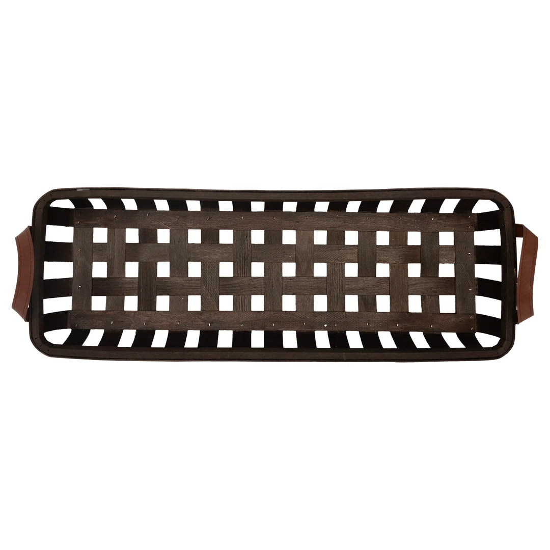 Brown Basketweave Trough (Set of 3)