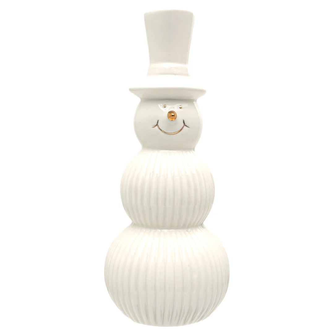 White &amp; Gold Snowman