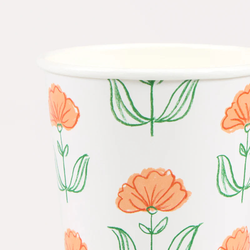Flora Paper Party Cups