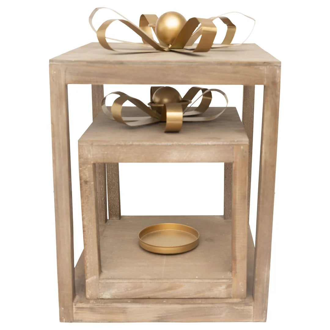Natural Present Lanterns (Set of 2)