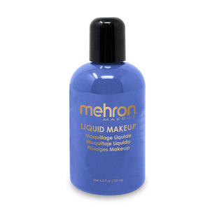 Mehron COSTUMES: MAKE-UP Blue Liquid Makeup - 4.5 oz