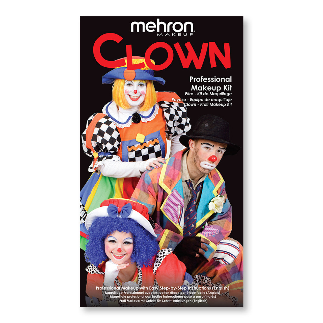 Mehron COSTUMES: MAKE-UP Clown - Character Makeup Kit