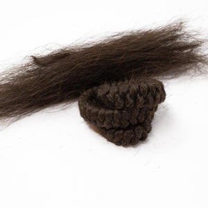 Mehron COSTUMES: MAKE-UP Dark Brown Crepe Hair
