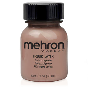 Mehron COSTUMES: MAKE-UP Dark Flesh Liquid Latex - 1 oz