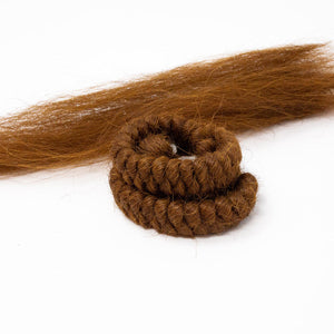 Mehron COSTUMES: MAKE-UP Medium Brown Crepe Hair