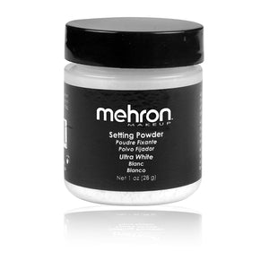 Mehron COSTUMES: MAKE-UP Ultra White 1oz Setting Powder (1oz)