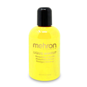 Mehron COSTUMES: MAKE-UP Yellow Liquid Makeup - 4.5 oz