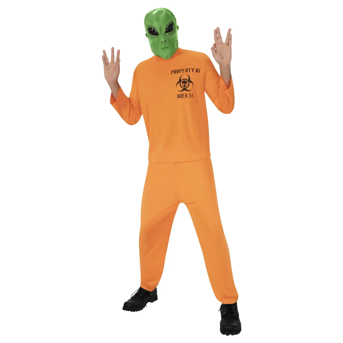 Mens Area 51 Alien Escapee Costume