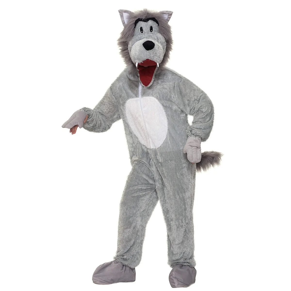 Mens Story Book Wolf Plush Costume