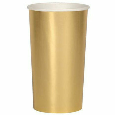 Meri Meri BASIC Gold Highball Cups